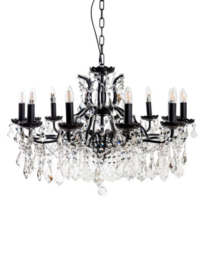 Matt Black 12 Branch Chandelier4